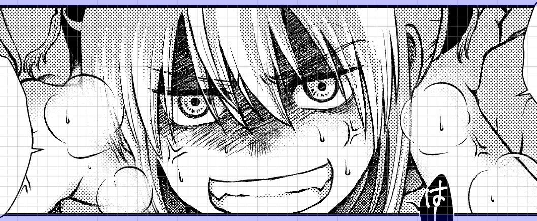 GWコミ新刊神楽ちゃんタイムスリップおねショタ沖神本「1214パラドックス・下」進捗。少年マンガ主人公系の神楽ちゃん。 