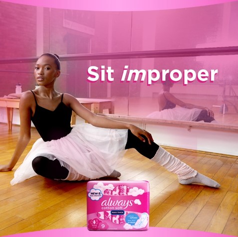 AlwaysZA's tweet photo. They say sit properly, we say sit comfortably โ any way you like, with New Always Cotton Soft! #SitImproper https://t.co/65elyLTdHC