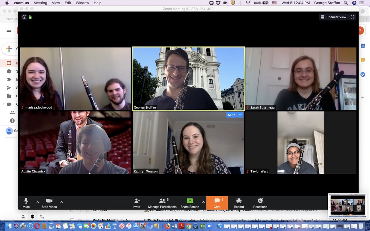 OUSMTD's tweet photo. #OUatHome #remotelearning: Here's a new hand-washing song from Professor Stoffan and members of the OU Clarinet Studio 😂 https://t.co/bjhCErgv4d
#ousmtd #OUhelps #thisisou #WashYourHands https://t.co/ahwzfzInCB
