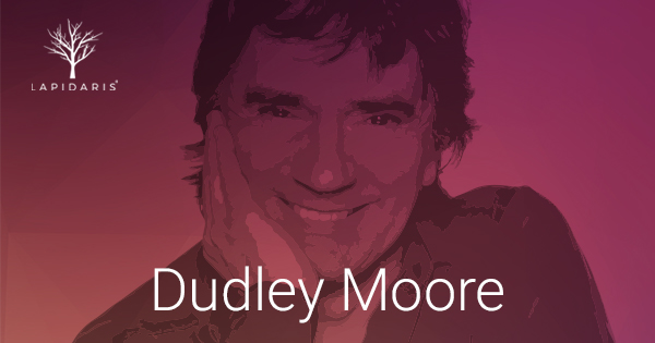 We remember actor and director Dudley Moore who passed away on this day in
2002. For details about Lapidaris please visit lapidaris.com/uk #DudleyMoore
#gonebutnotforgotten #youwillbemissed #restinparadise #onthisday