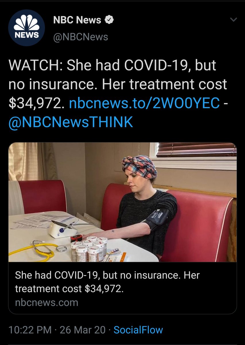 I don't think the coronavirus could ask for a better ally than for-profit health insurance companies. And anyone who's ever defended that industry should be ashamed.