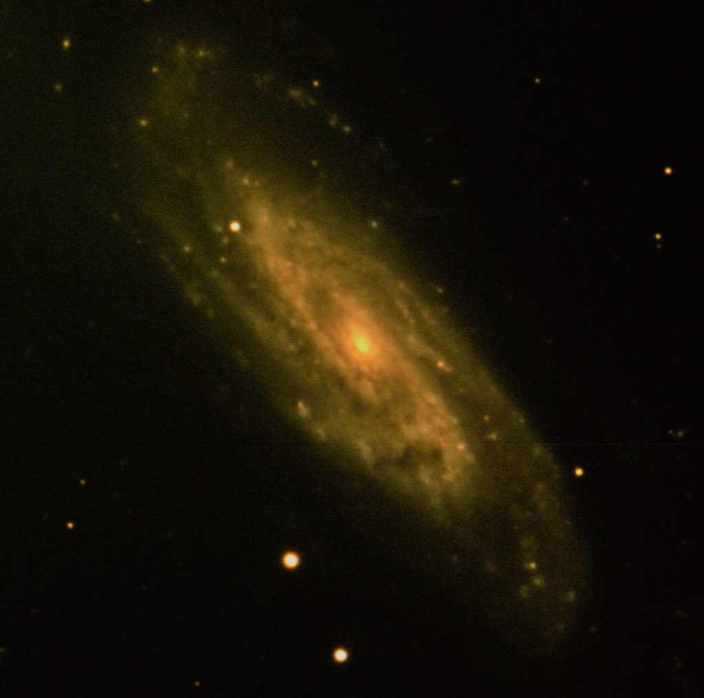 LibertonhsS's tweet photo. Ryan A took this spectacular image of Galaxy NGC3198 using the National Schools Observatory, Liverpool Telescope. @SchoolsObs @LibertonHS #NSO_comp https://t.co/syYUCrwG3m