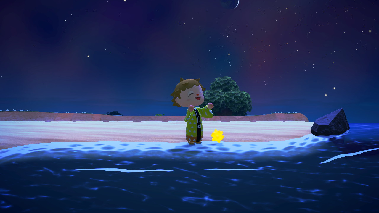 あやせ 夜はぼんやり光るほしのかけら どうぶつの森 Animalcrossing Acnh Nintendoswitch