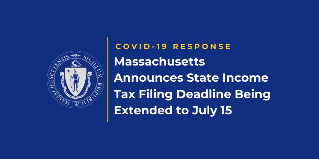 Massachusetts will move the state personal tax filing and