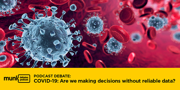 munkdebate's tweet photo. Are governments making #COVID19 decisions with reliable information? 

We debate with two leading epidemiologists, @Stanford's John Ioannidis and @YaleSPH's Sten Vermund, on this special edition of the @munkdebate podcast. 

Downloads/listen here:
https://t.co/sCLdOa10RT https://t.co/wlTJVmGdGZ