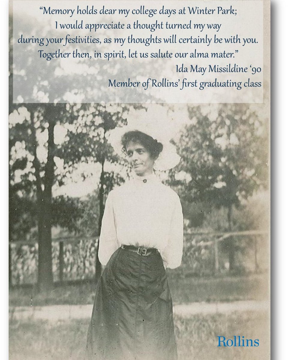 RollinsArchives's tweet photo. When Ida May Missildine β90 could not attend her 70th reunion, she sent this message to her Rollins friends. As the campus works virtually, the Archives will share happy memories of #RollinsCollege, always βtogether, in spirit.β
#RollinsTogetherInSpirit #KeepingCommunity https://t.co/1sIf029oGh