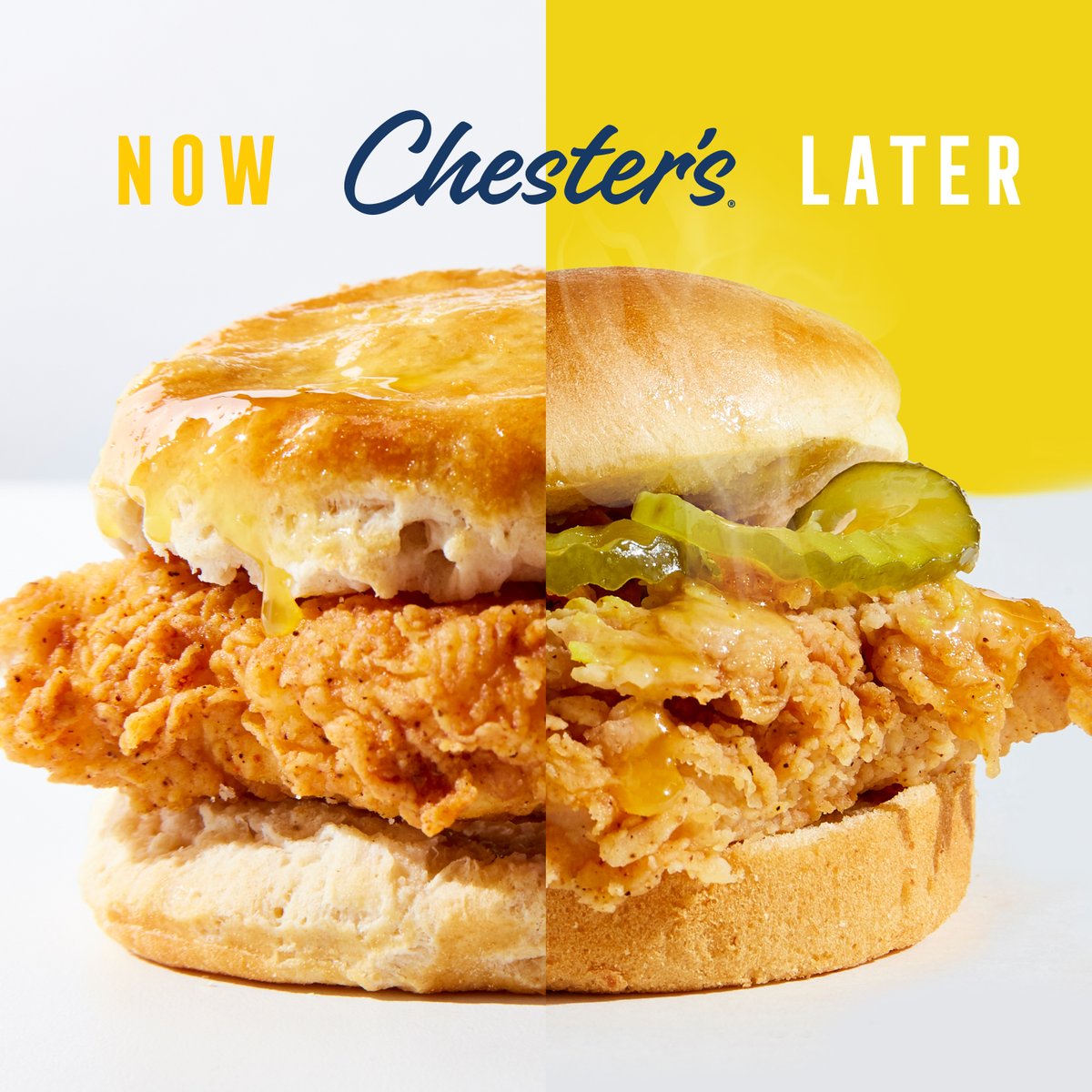 ChestersIntl's tweet photo. Chester's — OPEN FOR CHICKEN! Crispy, Fried and
Ready to Ride. Call your local Chester’s for to-go
orders and many of our locations will bring your
favorite fried chicken right to your car. Fast, Fresh
and Ready When You Are! #OpenForBreakfast
#ChestersLunchDate https://t.co/WiEV0bjtFs