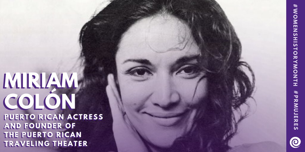 CentroPR's tweet photo. Puerto Rican actress Míriam Colón was the founder and director of the @pregonesprtt, one of the first theaters devoted to the Puerto Rican arts.

Read more in an edited transcript of a panel discussion with #MiriamColon: https://t.co/BoBgA0z4qQ
#WomensHistoryMonth #PRMujeres https://t.co/c9MG6geFuu