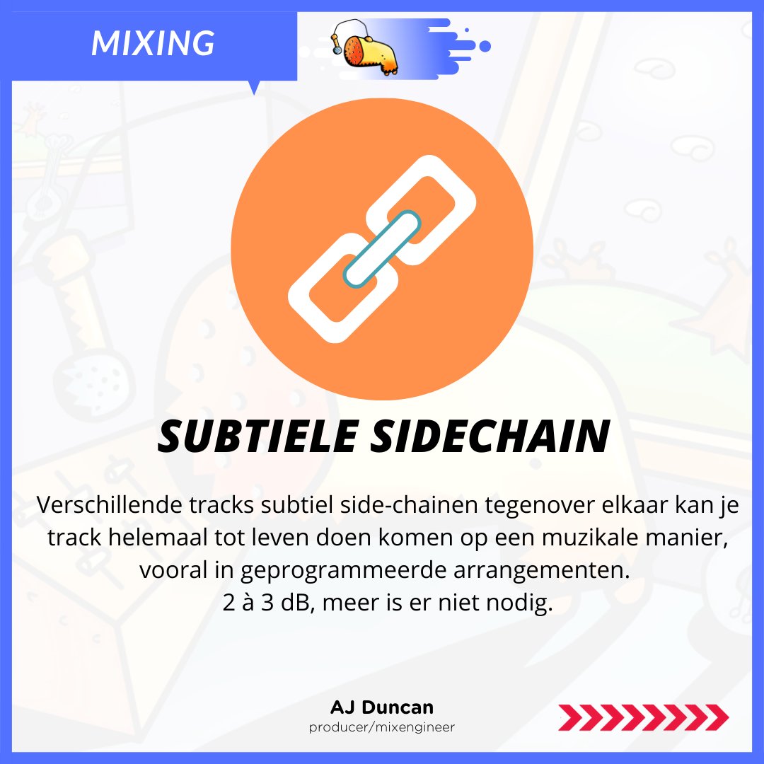 aj_duncan's tweet photo. Creatief mixen met subtiele sidechaining.⁠
•⁠
❓Heb je nog tips wat sidechaining betreft?
Laat iets weten in comments. 🙏🏼⁠
•⁠
#muziek #muziekles #muziekmaken #tip #sidechain #producer #studio #studiotijd #compressie #mixing #tip #logicprox #abletonlive #flstudio https://t.co/sPQ48gDj4I