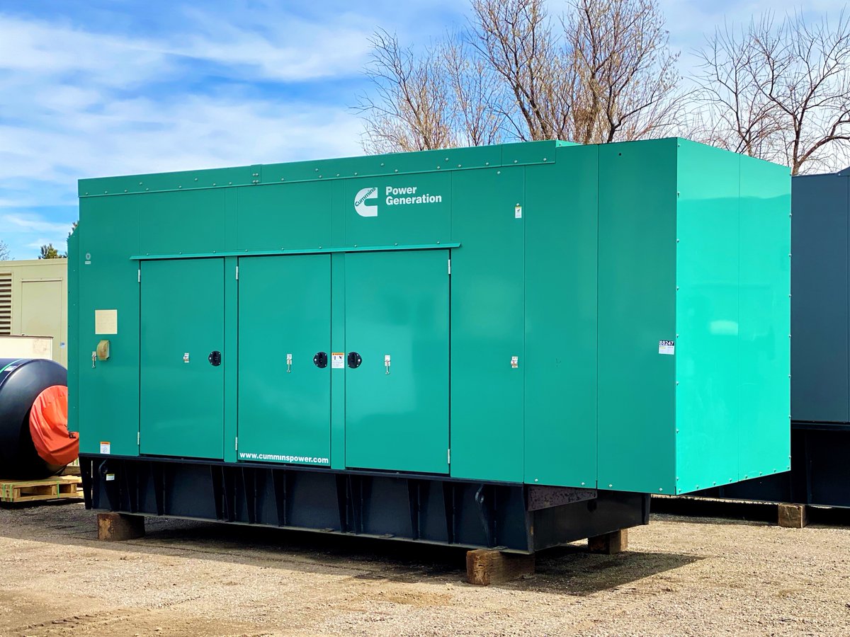Generatr_Source's tweet photo. New Arrival Alert!
2012 400kW Cummins
Low hour unit, PowerCommand panel, sound attenuated enclosure, 600 gallon fuel tank
#generatorsource #cummins #onan #cumminspower #dieselpower #dieselgenerator #backuppower #coloradocompany #brightoncolorado https://t.co/2ZaSi1hBZF