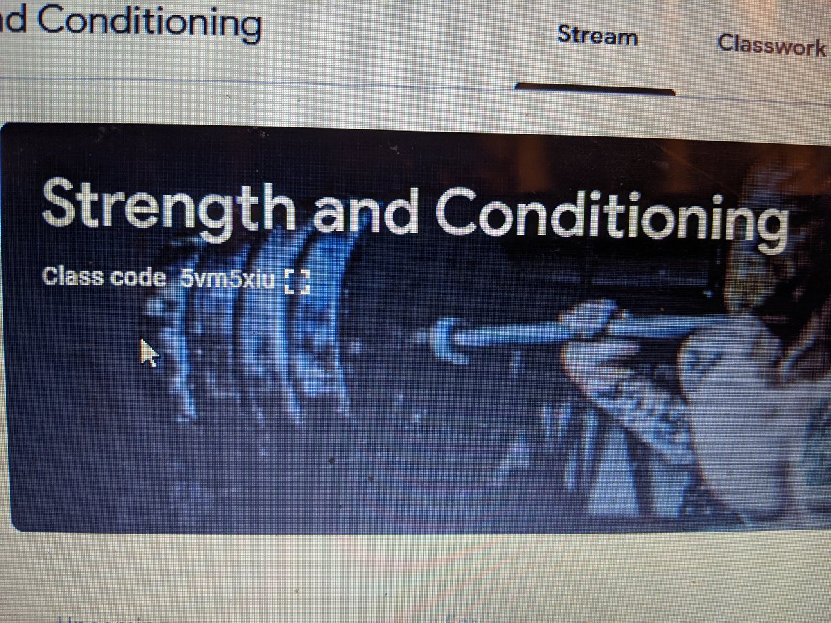 SWeightroom's tweet photo. I started a strength and conditioning Google classroom.  There are some greatnspeed and agility and home workouts.  If you try to join, but it wont allow you to then email me with ur email and I will send an invite
@SaranacLeADer @SaraSerne @KimStev19244056 https://t.co/1tLYiuqnhn