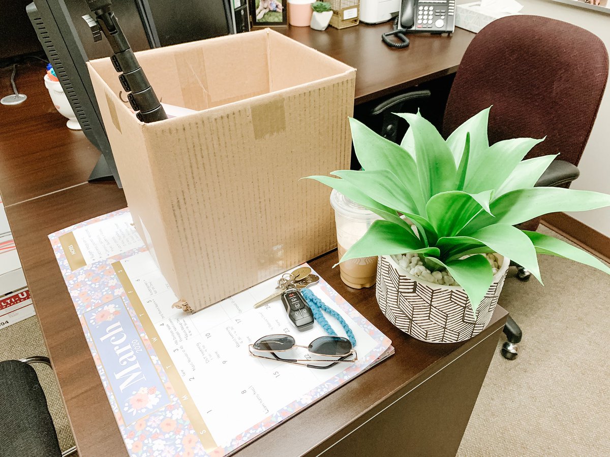 Grabbing the last few things I need from my sweet little office that I love so much. Remember in Feb when I flipped the calendar to March and was feeling so optimistic about this month.... 😐
