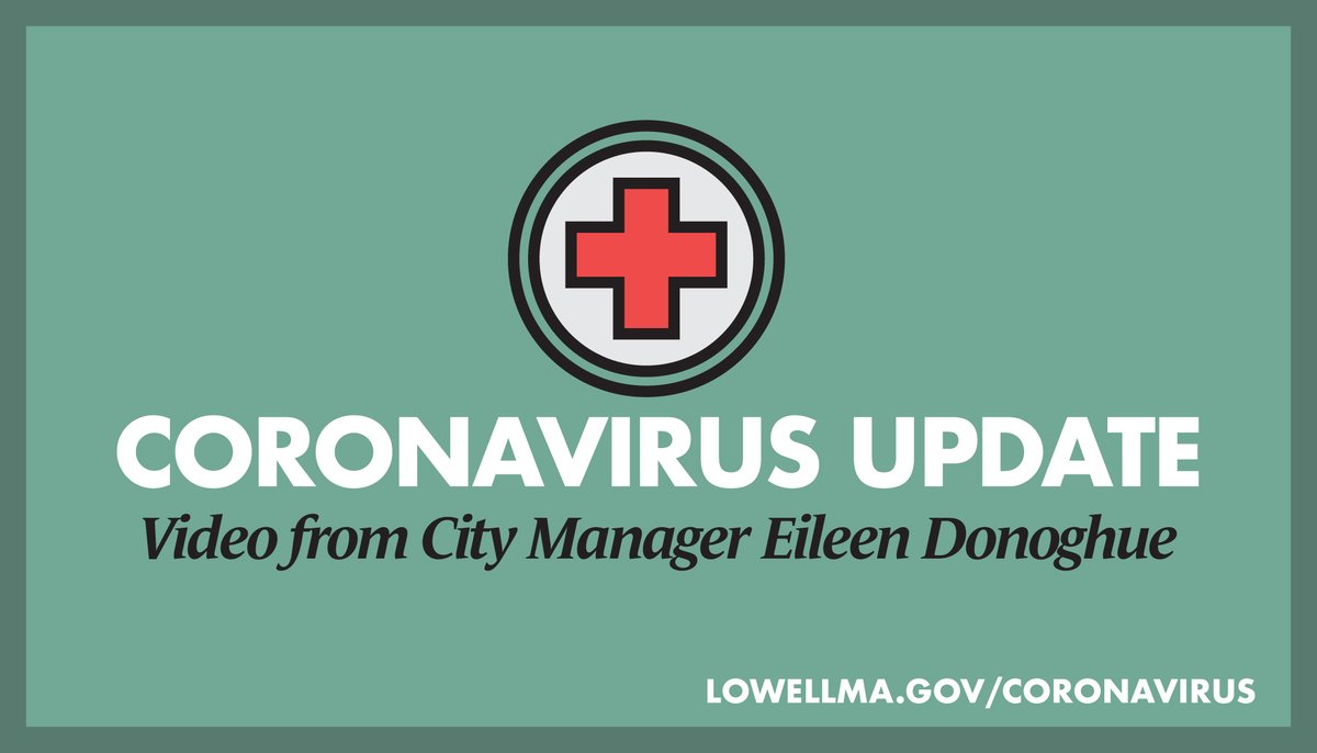 As of March 27, there have been 40 confirmed cases of coronavirus in the City of Lowell. Please view this video for a comprehensive update from City Manager Eileen Donoghue on efforts being undertaken in response to this ongoing public health crisis.

youtube.com/watch?v=hDKGdV…
