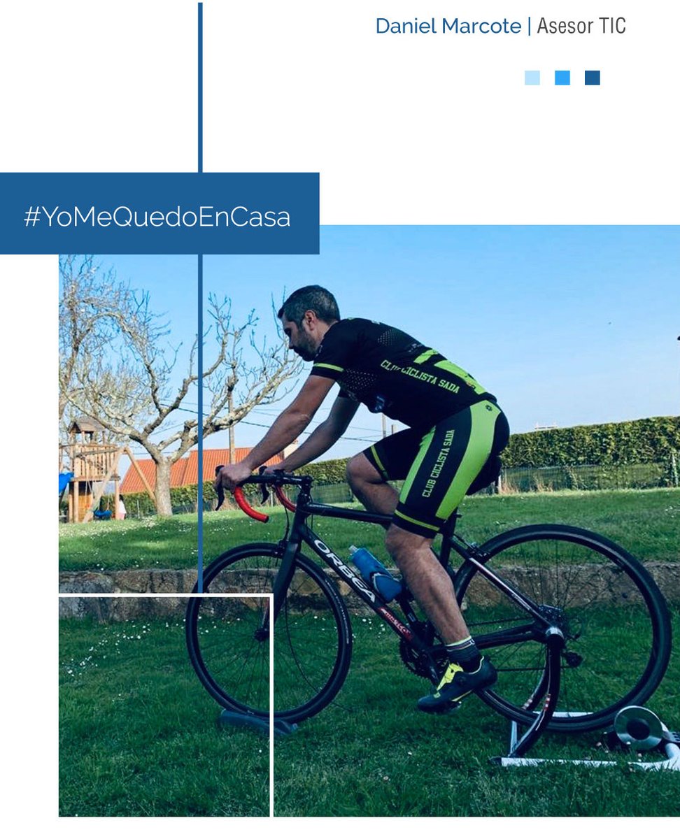 evelbTecnicas's tweet photo. Durante la cuartentena por el #Covid_19, es importante crear una rutina que nos ayude a mantenernos activos. Así hacen ejercicio miembros del equipo de evelb 👟 🚲 #Yomequedoencasa https://t.co/T3a5fcSy7t