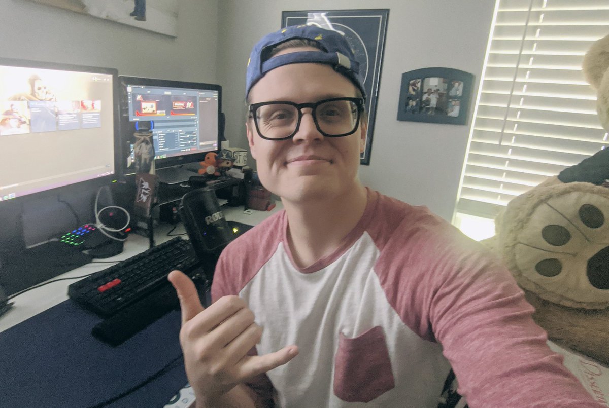 Ldtrent5's tweet photo. Live and Patching at https://t.co/tZ1nr7plsf!

Come say hi and squad up for another beautiful day indoors 🤙

#BattleForValhalla https://t.co/PQ5jjGCzLb