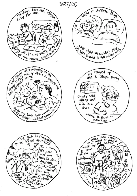 All I've done today is eat a sandwich and draw this diary comic ?‍♀️ 