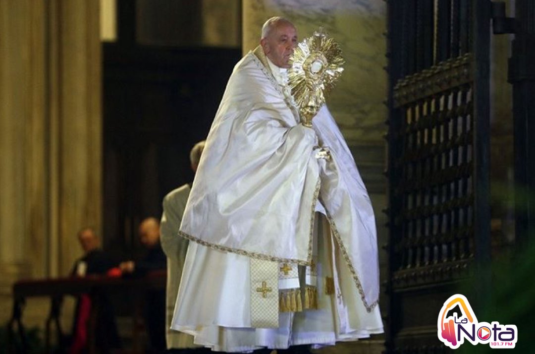 lanota1017's tweet photo. El Papa Francisco oró hace unos minutos por todas las personas afectadas por el COVID-19 👉🏻 https://t.co/cOajf0grXi
#SomosTuNuevaRadio #LaNota1017 https://t.co/8VQcGOI4qG