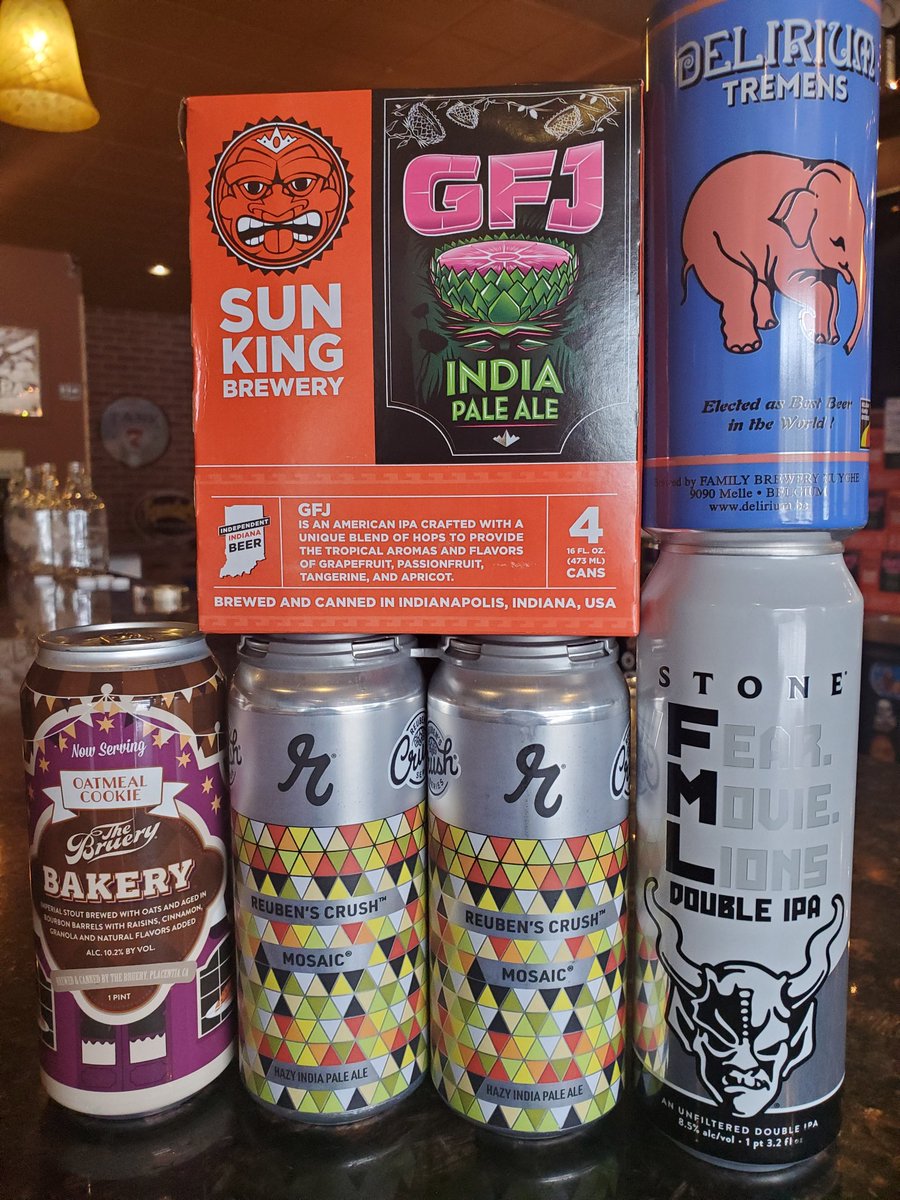 ElliottbaymcBay's tweet photo. We got some more fun packaged brews!  The Sun King is quite choice, you don't see that everyday. https://t.co/rC6kDD1xPU