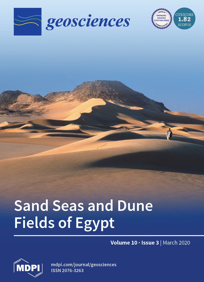 Cover Story #mdpigeosciences  @MDPIOpenAccess 
Sand Seas and Dune Fields of Egypt

by Olaf Bubenzer, Nabil S. Embabi and Mahmoud M. Ashour

mdpi.com/2076-3263/10/3…