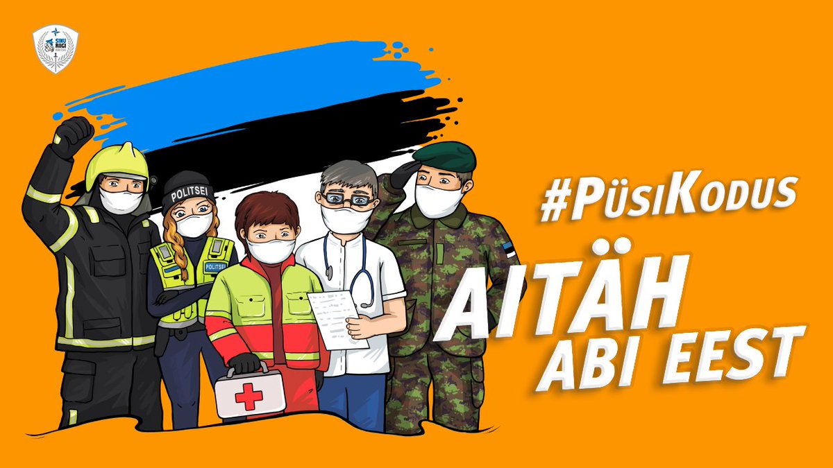 SinuRiigiKaitse's tweet photo. 📢 Hindame teie abi! Hoiame üksteist ja meie ühist tulevikku! 💞 Kaitse end ja oma lähedasi!
‼️ #PüsiKodus #OlenKodus 🏠 #ÄraRiski 🙌 #turvalisus 🛡 #julgeolek⚔️ #SinuRiigiKaitse 🇪🇪 https://t.co/chgEedIb96