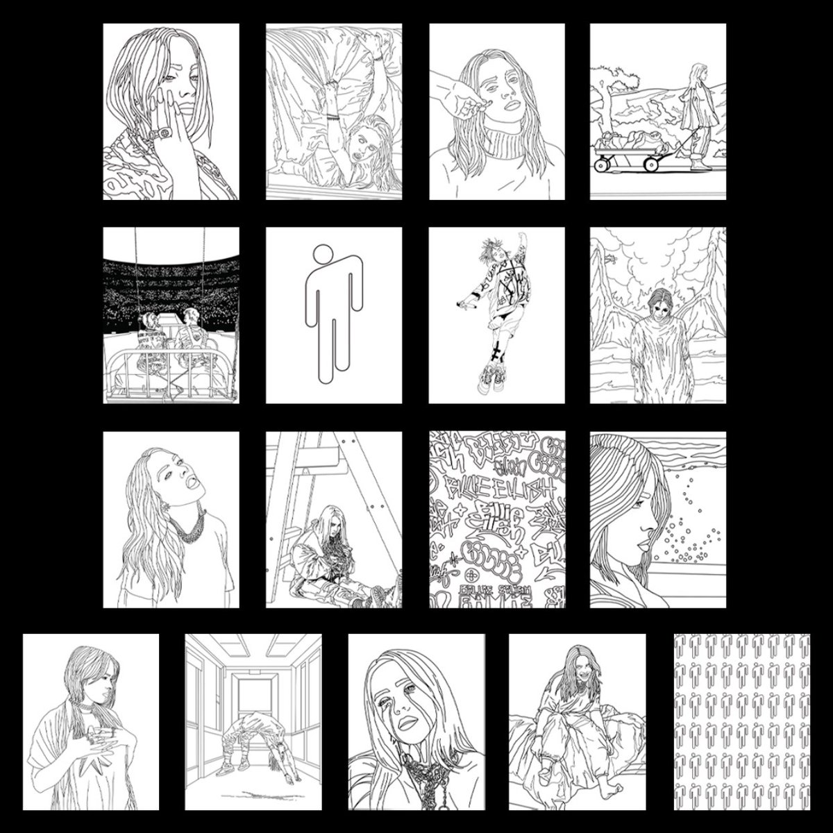 Download Billie Eilish On Twitter A Digital Version Of The Billie Eilish Coloring Book Is Available Now In Billie S Official Store You Can Choose Your Own Price With All Proceeds Going To Unicef