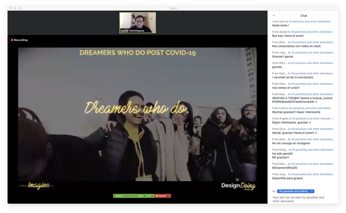 Lapsob's tweet photo. ¡Primera webinar, realizada! Durante 7 días viviremos el #LombardMethod basado en #DesignDoing de forma online, abierta y gratuita. Somos #dreamers, #DreamersWhoDo sea cual sea la situación que debemos afrontar. 💛 #YoMeQuedoEnCasaInnovando.
Info, aquí: https://t.co/nWSs2DYQKc https://t.co/2Z6S3HIBke