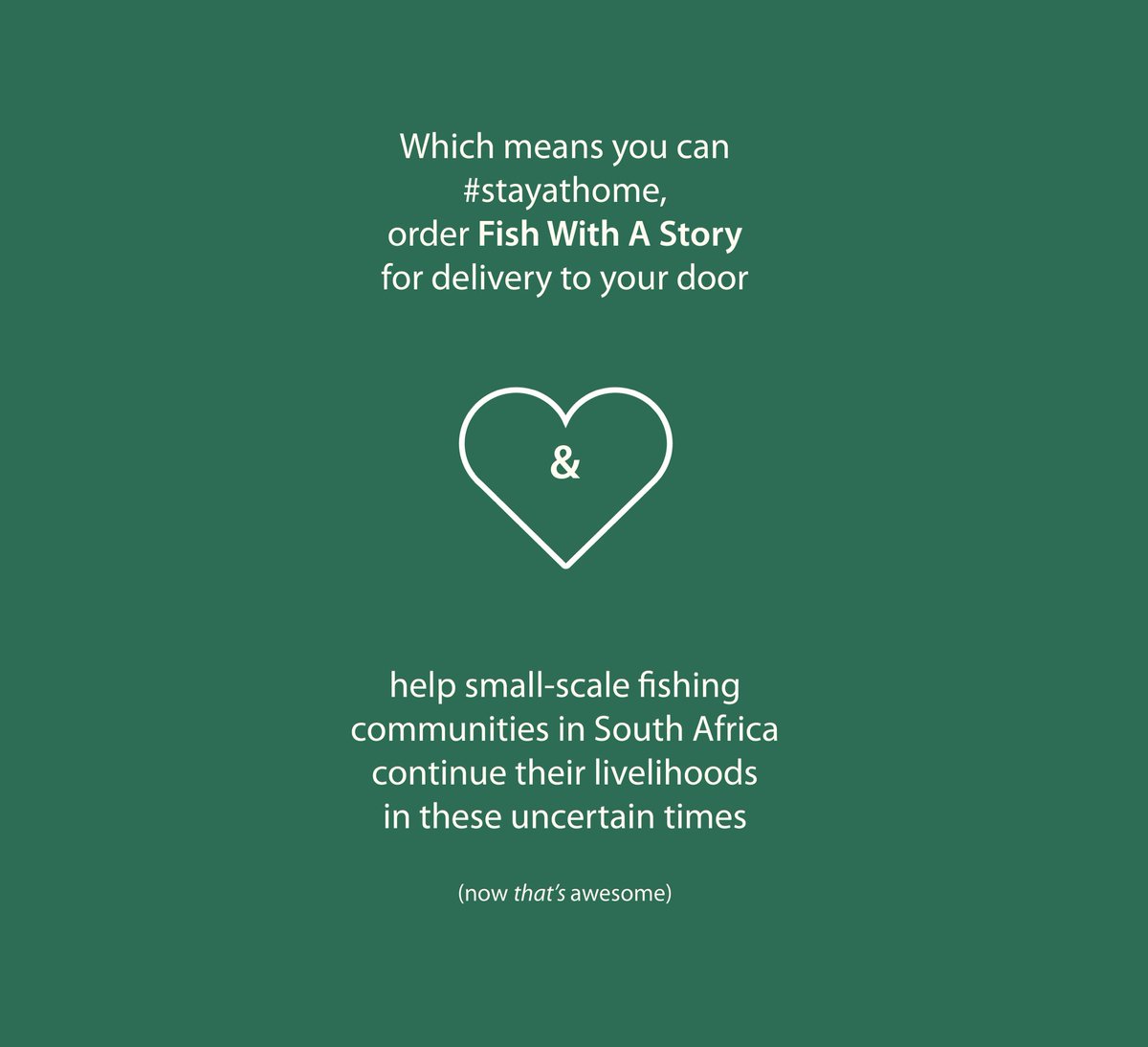 abalobi_app's tweet photo. #CapeTown you can #stayathome &amp; order fresh #fishwithastory for home delivery during #SAlockdown to help #smallscalefishing communities!

We’re an official CIPC-registered provider of essential services including food production &amp; delivery.

📱App 👉 https://t.co/haY1Q1wilG https://t.co/90OTusFnbF