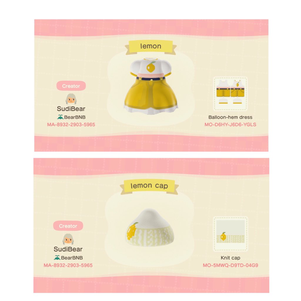 SudiBearArt's tweet photo. 🍋✨L e m o n S q u e e z e ✨🍋
New outfit of the day lol , I lost count what day it is !
#animalcrossingpattern #sudibearpattern #acnhpattern #AnimalCrossing #ACNH #NintendoSwitch #acootd #ootdac #AnimalCrossingDesigns https://t.co/hdwH5UzQeJ