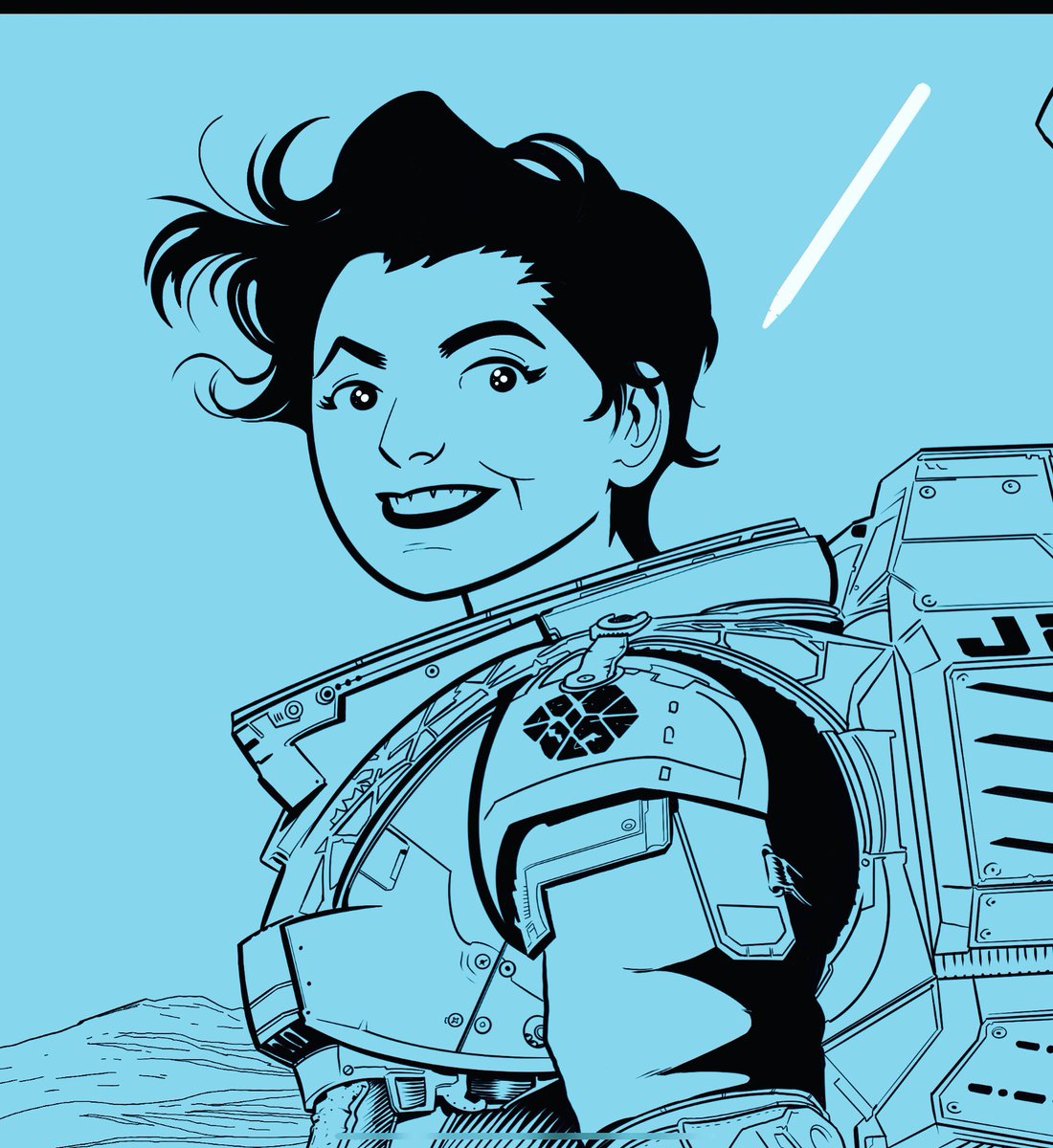 lxdraws's tweet image. Line work for commission...#workforhire #procreate #culttv #lostinspace #irwinallen #1960s #commissionsopen #ipencil #ipencildraw