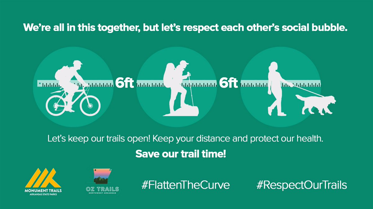 We are all in this together! #FlattenTheCurve #RespectOurTrails