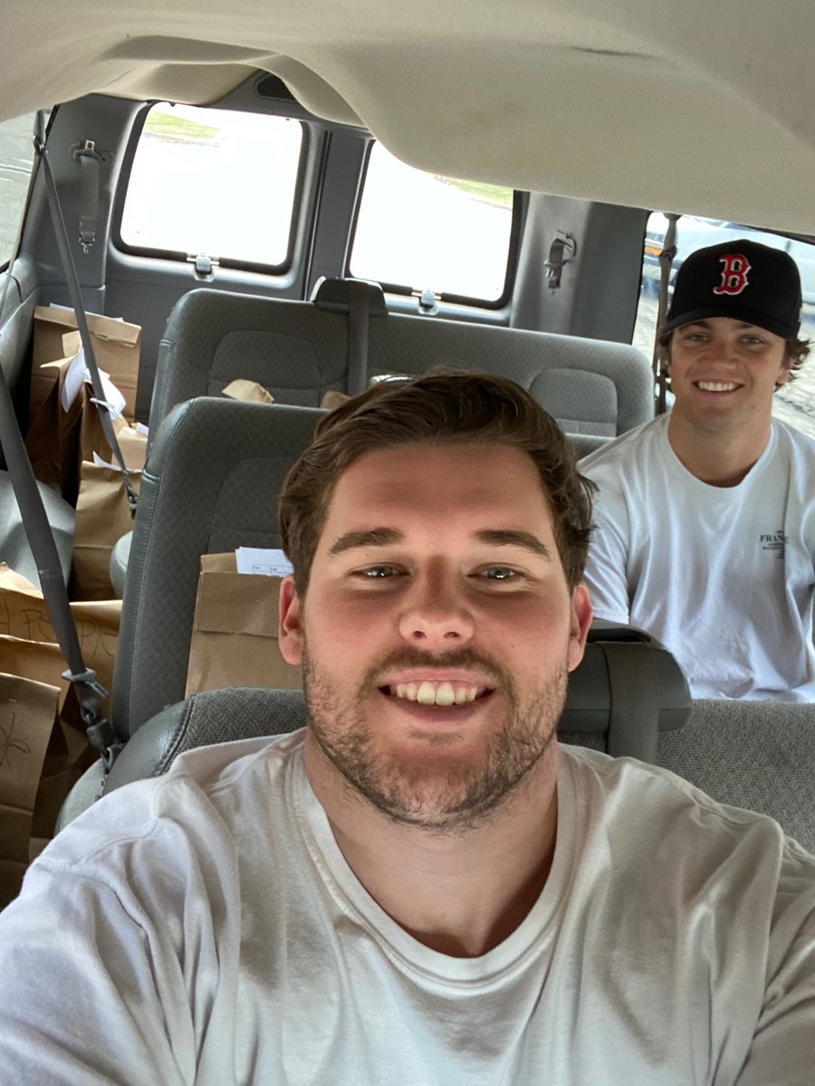 My son Christopher and his <a href="/UMich/">University of Michigan</a> friends are delivering meals to kids in Ann Arbor neighborhoods who normally get school lunches and now depend on these meals from other places. Bravo to the 
Peace Neighborhood Center for this work and to these boys for helping out! 👏🏻👏🏻👏🏻