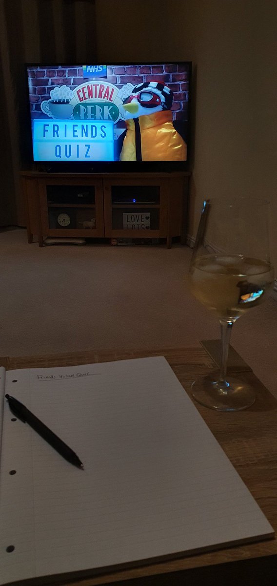 leannedav's tweet image. Just because we're isolating doesn't mean we can't have fun! Friday evening, wine, Friends Virtual Quiz #excited #ukeventures #virtualquiz