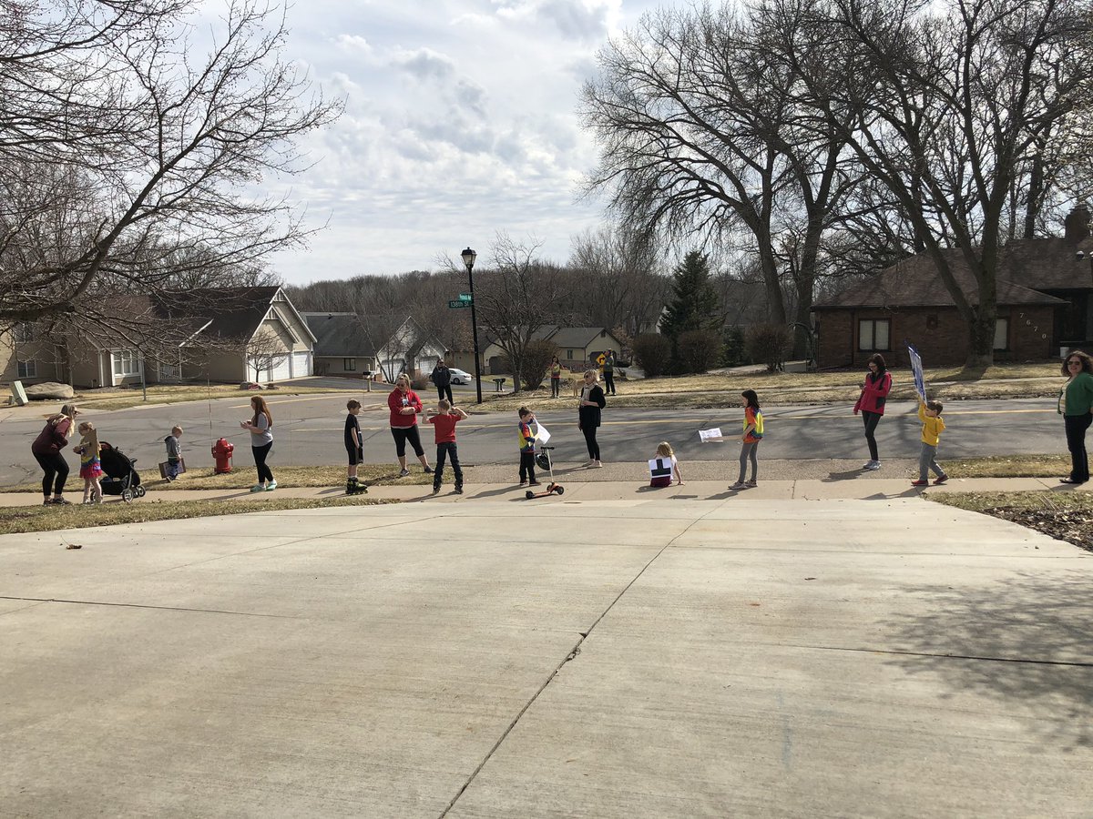 Little ones eagerly awaiting <a href="/WVBulldogs/">Westview Elementary</a> teachers. Future AV Eagles, way to represent! <a href="/AVHSAcademics/">AVHS Academics</a>