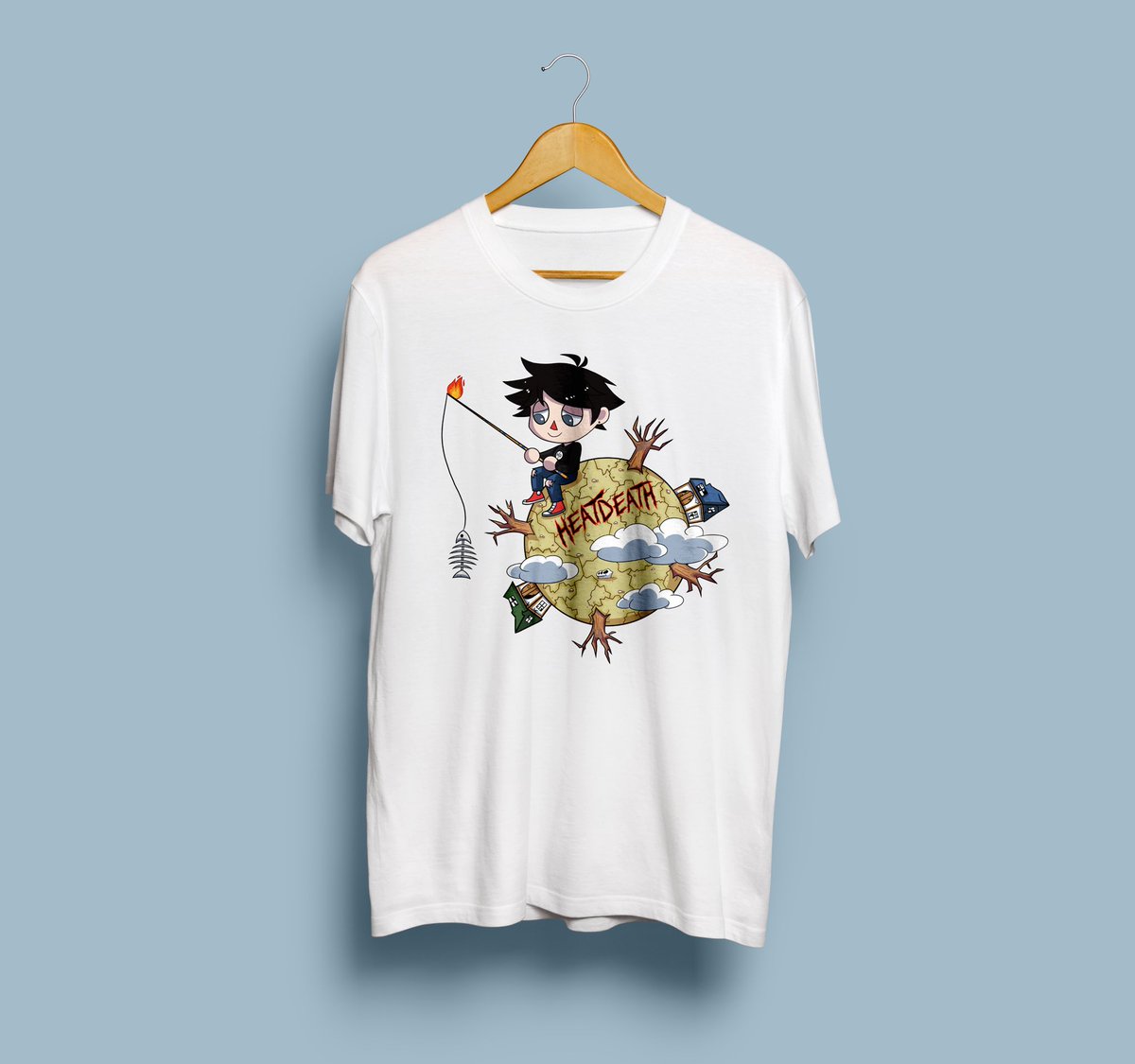heatdeathco's tweet photo. THANKS FOR 1 YEAR. ALL OLD ITEMS AVAILABLE. new shirt “nook’s revenge” haha https://t.co/QgJvzu0Zj0 https://t.co/mUh6JLKogT