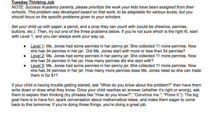 It's Tuesday morning and you know what that means...thinking job time!