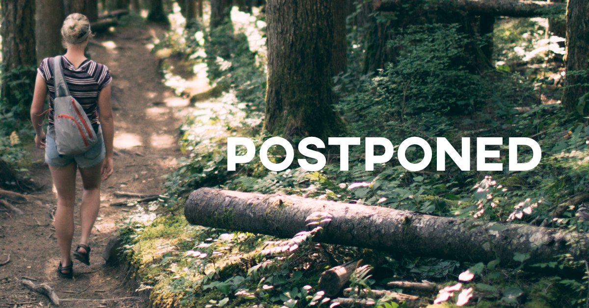 DrizzleOrg's tweet image. Due to the COVID-19 pandemic, we are indefinitely postponing the start of the 2020 Drizzle Outdoors Club season. Preparations are being done to ensure the outdoors club will be ready to hit the trails when we are able to. Until then, please stay safe and healthy!