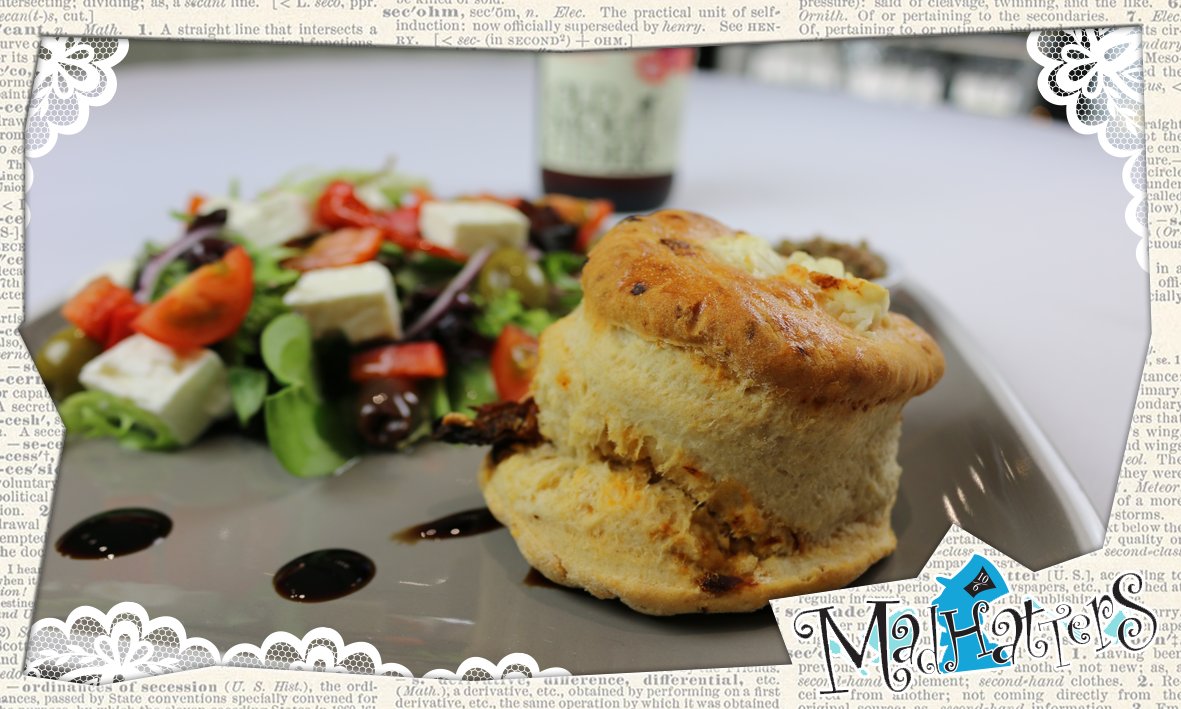Get it before it's gone. Hop on down to MadHatters Tea Room for our feta and olive scone Greek salad >>>  bit.ly/MadhattersHome #Southend #AfternoonTea #CreamTea #Cakes
