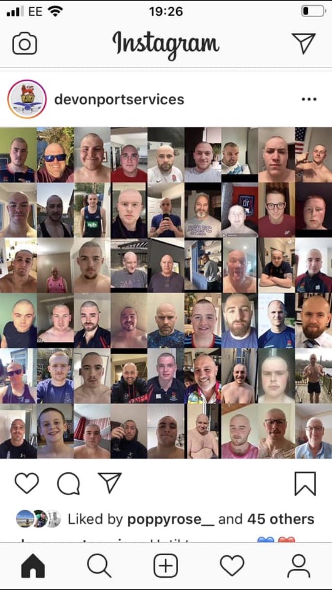 Callum_Perkin's tweet photo. Few lads from rugby have shaved their head for the NHS - if anyone can donate/retweet and help us raise awareness then please do. @EllisGenge @JoeMarler @NoContextHearn @rickygervais  @GaryLineker https://t.co/bUOLt3rsjq https://t.co/vObg8ZnOhE