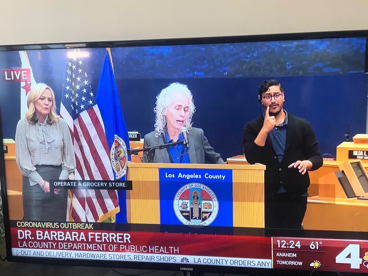 peppyahmad's tweet photo. Very concerned on how many people share this mic during #Covid-19 briefings @lapublichealth. https://t.co/JTOSKQCdyF
