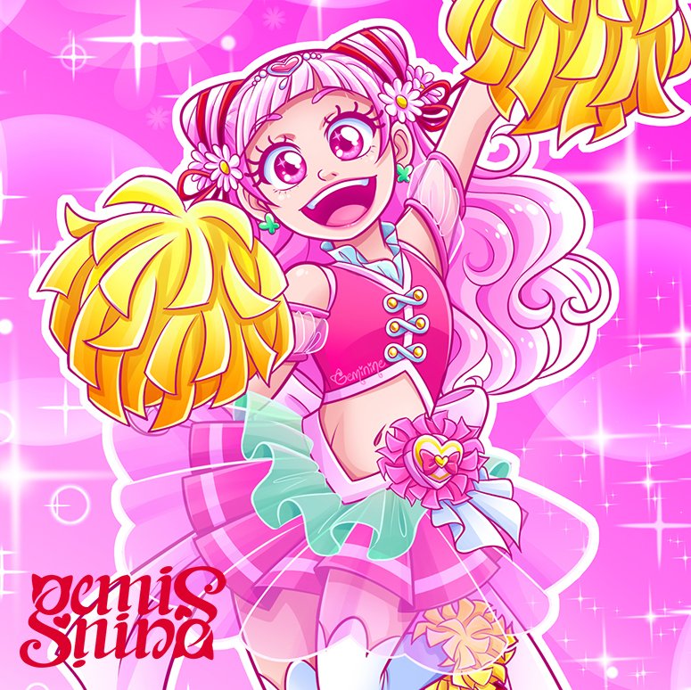 GeminineArt's tweet photo. #MagicalMarch, Days 25: #Cheerleader 
Yes, I CHEATED! I drew #CureYell for a Magical Girl-themed collab at FB, and it coincidentally matched the theme, so I used it!🤣

#magicalgirl #mahoushoujo #characterdesign #ArtistOnTwitter #artistsoftwitter #precure #prettycure #hugtto https://t.co/F4pjpGLeFV