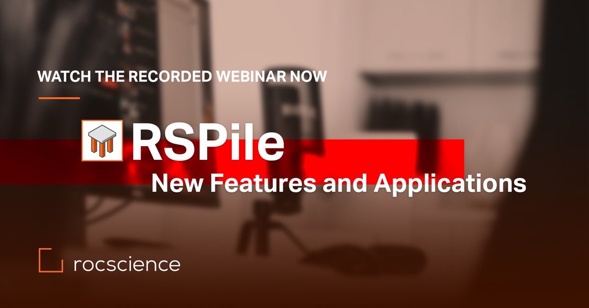 Rocscience's tweet photo. Watch the recording of our recent webinar on the latest features and applications of RSPile, our powerful 3D Pile Analysis program. https://t.co/J0ZjHllqYt

#Rocscience #PowerfulGeotechnicalSoftware #RSPile #3DPileAnalysis #Webinar #RocscienceLearning #GeotechnicalEngineering https://t.co/moYG83799g