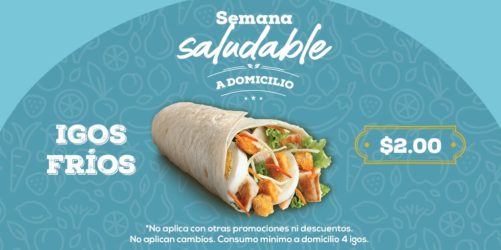 GoGreen_SV's tweet photo. Atiende el llamado de la semana saludable y pide el iGo que prefieras ¡HOY ÚLTIMO DÍA! Promoción únicamente a domicilio. *Restricciones aplican.

#GoGreenSV #GreenLife
#JuntosSaldremosAdelante #QuédateEnCasa https://t.co/7Q321hW7nC