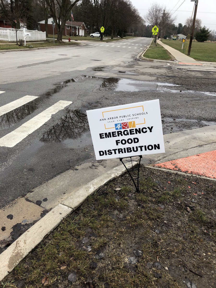 Ann Arbor Public Schools has handed out/delivered upwards of 50,000 meals these past two weeks.  And we are not stopping.