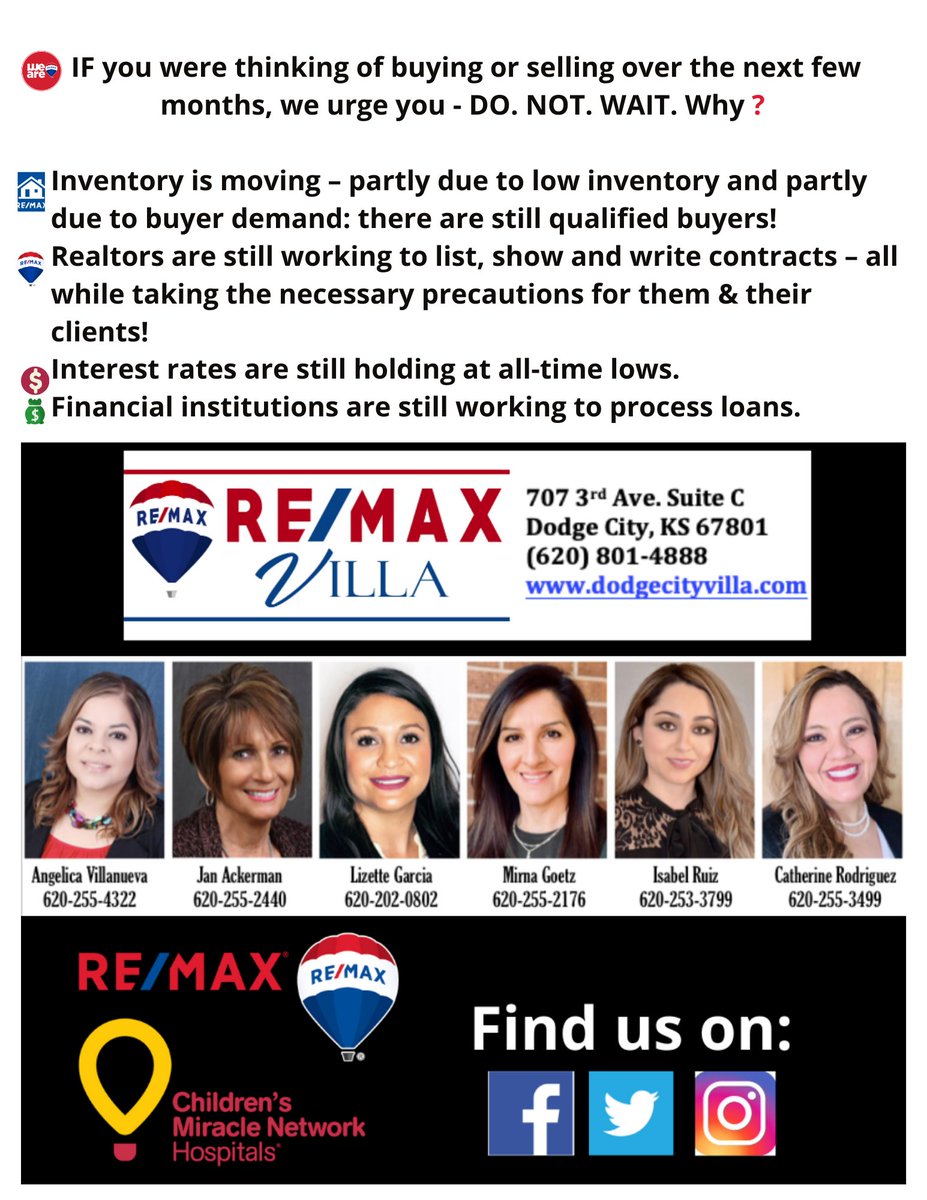 ReMaxVilla's tweet photo. @ReMaxVilla agents are still hustling as usual, just a little differently! So thankful for technology and e-signatures.💻 We are taking measures to keep ourselves, our families and our clients safe❤️ #StaySafe #DodgeCityRealtors® https://t.co/dGN18OqESn