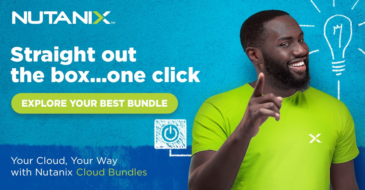 NutanixB's tweet photo. It’s time to bring the Cloud inside and for your IT team to become the stand-out business enabler.  https://t.co/wLQgFYu3GN https://t.co/Qd4SAJVVwj