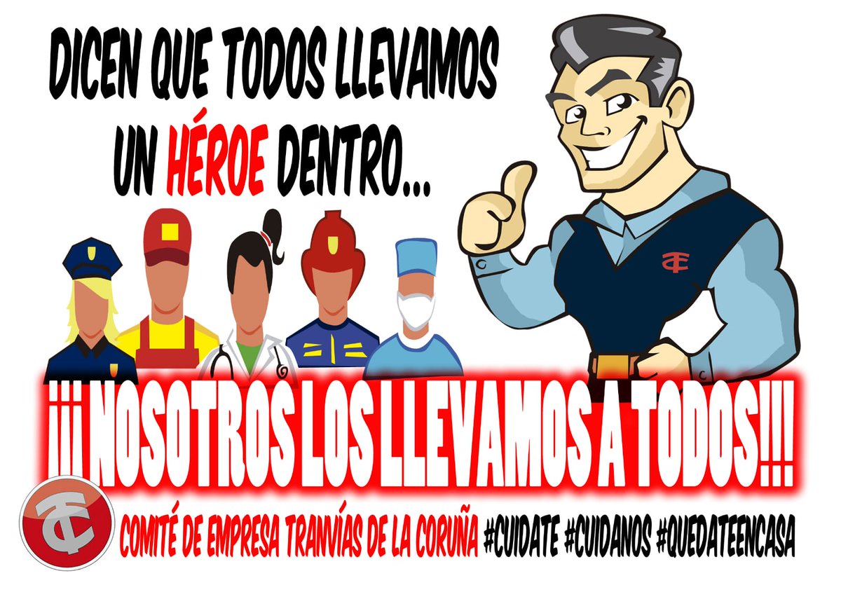 AlbertoCouselo's tweet image. La Compañía de Tranvías de la Coruña agradecen las muestras de agradecimiento y os animan a seguir luchando... #cuidate #cuidanos #quedateencasa
A las 20:00 horas los buses de nuestra ciudad "aplaudiran" con sus intermitentes para agradeceros vuestro cariño. Muchísimas gracias!👏