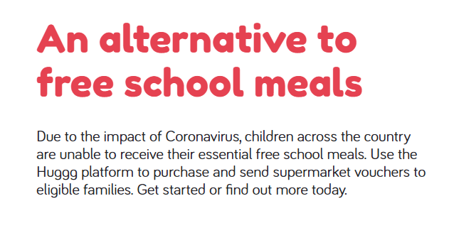 InnovateMySchl's tweet photo. Microgifting platform @huggg_uk are helping with #freeschoolmeals, enabling schools to buy and send supermarket vouchers seamlessly, with recipients choosing the store and the school being refunded for any that go unclaimed:

https://t.co/wuHTYqFQnp #homeschoolingUK #UKedchat https://t.co/MWSEK0NSXI