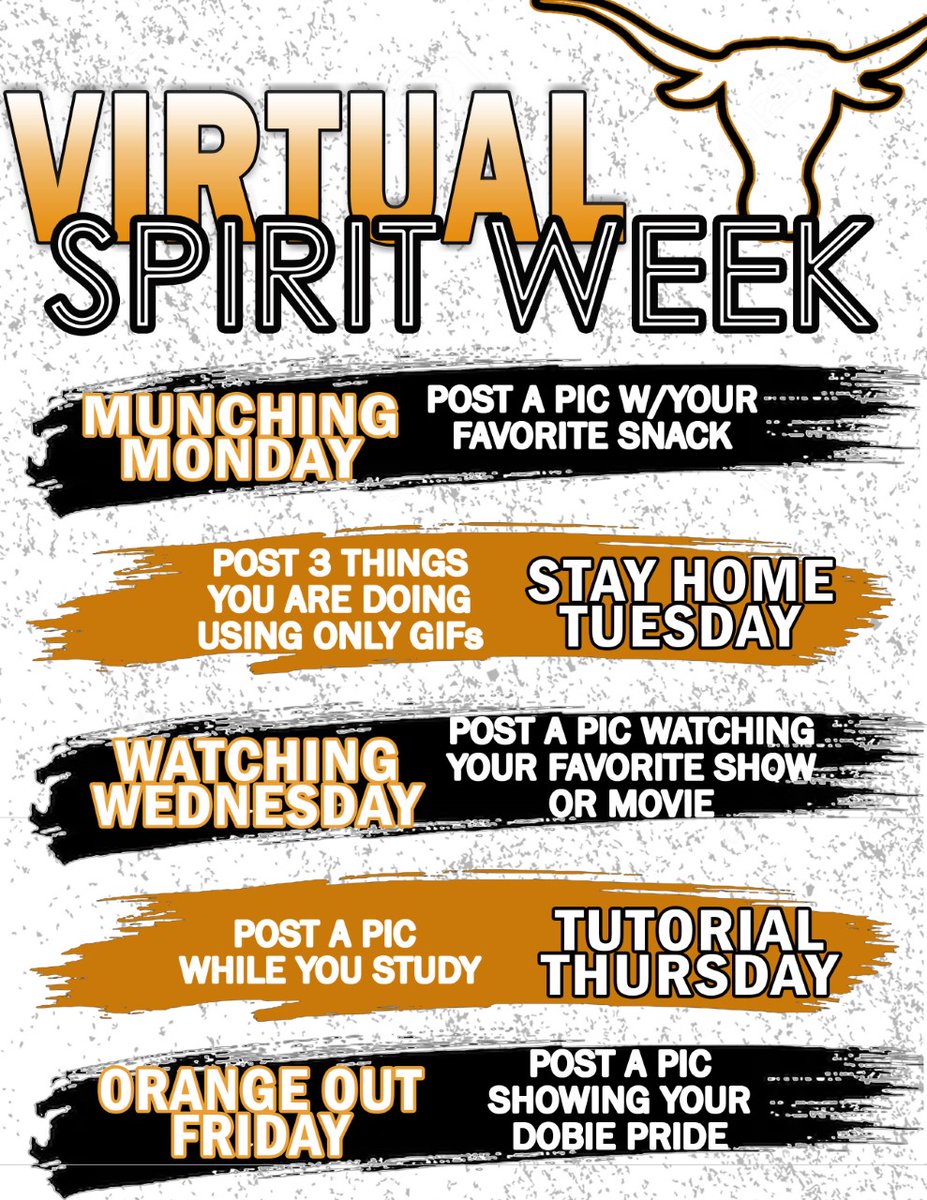 DobieHS's tweet photo. Next week will be our first virtual spirit week! If you're on Twitter, post your pic, tag @DobieHS and use #WeAreJFD. On Facebook, the theme will be posted each morning. Reply to the post with your photo! #DobiePride #WeAreJFD #LonghornQuaranteam

https://t.co/oKckPNKE3K https://t.co/404564HTOp