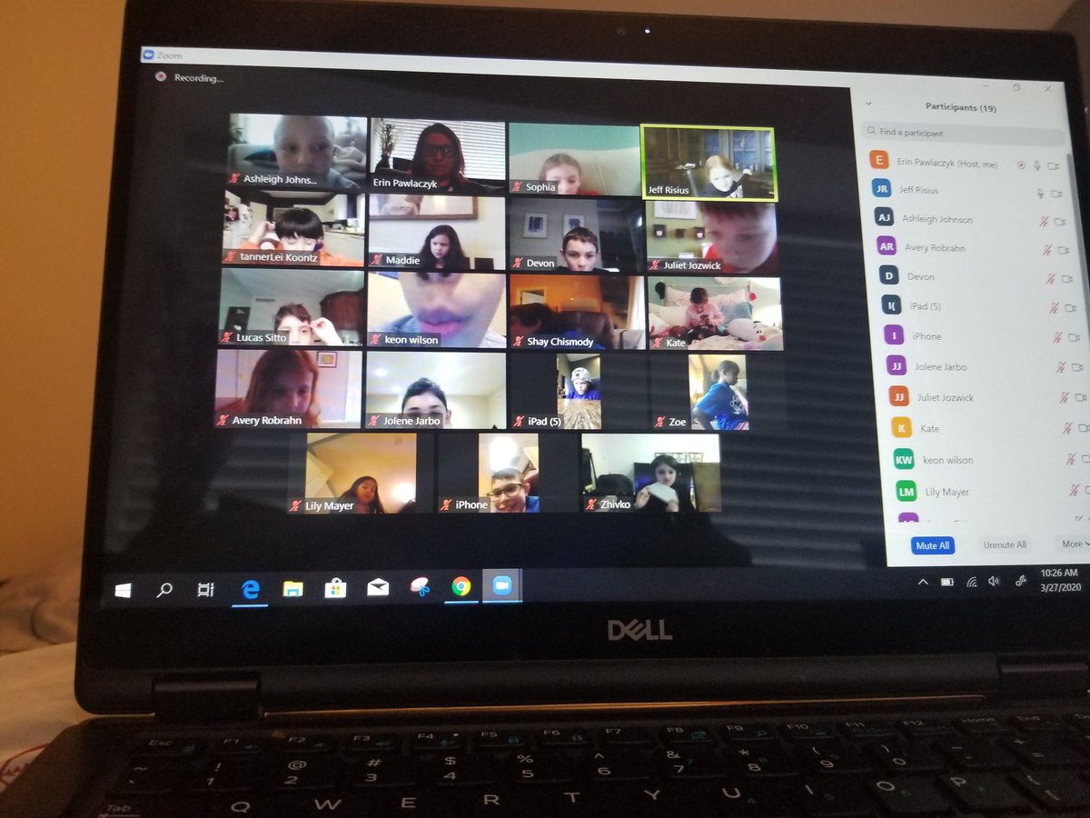 epawlaczyk14's tweet photo. Our class enjoyed our Zoom today! Everyone got to share their Rose and a Thorn for the week. Then we got to sing Happy birthday to one of our classmates! Staying connected the best we can! Miss my Stars! #makeitcountwb #Gretchko2020 https://t.co/qA0ig17Xvw