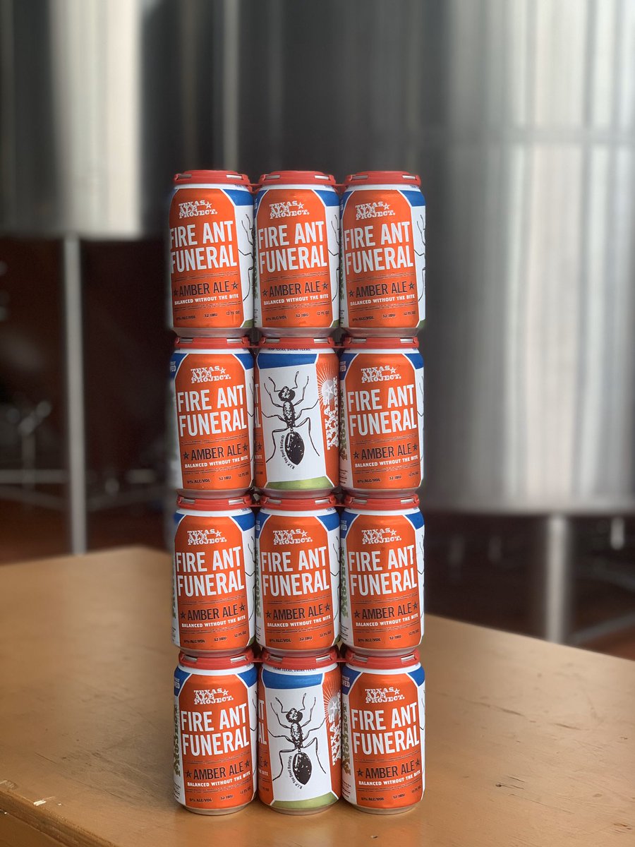 TexasAleProject's tweet photo. TGI-Fire Ant Funeral! We open at 11am -7pm for drive thru Beer &amp; Hard Seltzer to go. Pick up your favorite TAP beer and be ready for the Nationwide Cheers at 5pm! #texasaleproject #tapwtr #drinklocal #supportlocal #beertogo #drivethru #nationwidecheers #socialdistancing https://t.co/GGKfjFJUrP